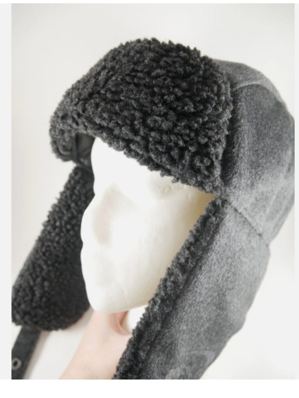 Faux Fur Trapper Hat Winter Cold Weather Unisex Adult One Size ~ Gray